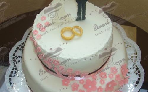 Торт С маленькими цветочками, Элит Торт, торты на заказ, Симферополь