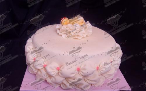 Торт С младенцем в цветке, Элит Торт, торты на заказ, Симферополь