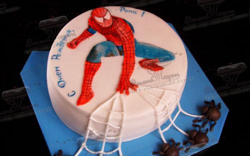 Торт Спайдермен, Элит Торт, торты на заказ, Симферополь
