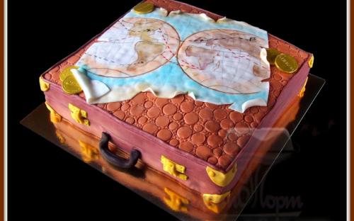 Торт Чемодан путешественника, Элит Торт, торты на заказ, Симферополь