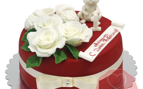 Торт на 1 годик с зайцем на заказ, Кондитерская фабрика Любава