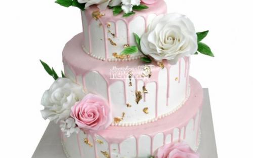 Свадебный торт, торты на заказ Московский пекарь