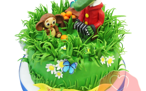 Торт детский Крокодил Гена на заказ, Кондитерская фабрика Любава