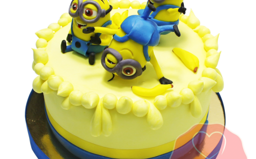 Торт детский Миньоны на заказ, Кондитерская фабрика Любава