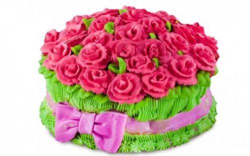 Торт на заказ "Медовица" Корзина с красными розами, Хлебокомбинат Кольчугинский