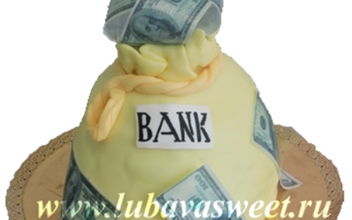 Торт Мешок денег на заказ, Кондитерская фабрика Любава