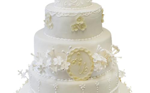 Торт свадебный Белый вальс на заказ, Кондитерская фабрика Любава