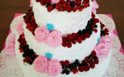 Свадебный торт на заказ кондитерская Сладушка, Тюмень