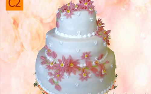Свадебный торт на заказ, кондитерский цех Лакомка, Рязань