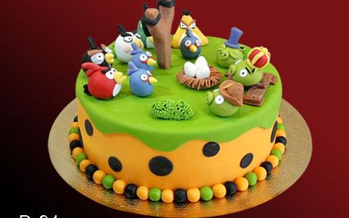 Детский торт Angry Birds, Elit Cake, торты на заказ, Москва