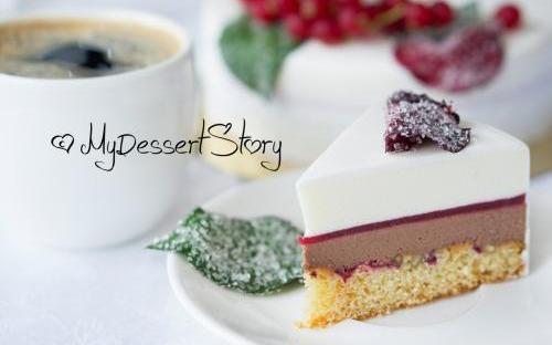 MyDessertStory, торты на заказ, Торт Малина-Анис