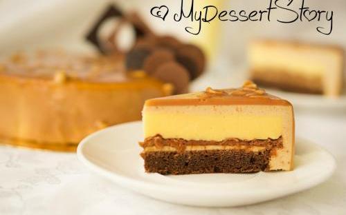 MyDessertStory, торты на заказ, Торт Эмоция (Арахис-лимон-пралине)