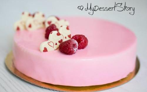 MyDessertStory, торты на заказ, Торт Клубника-Йогурт