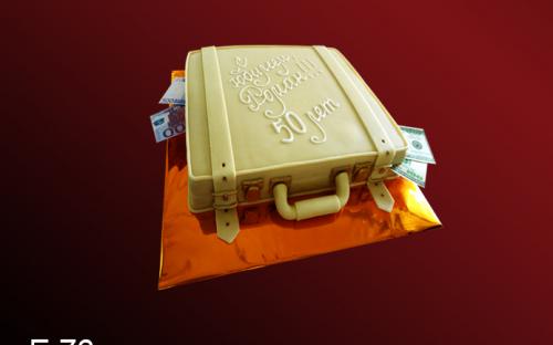 Торт Чемодан с деньгами, Elit Cake, торты на заказ, Москва