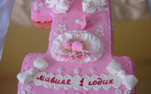 Детский торт Единичка для девочки, Торты на заказ от Анны, Симферополь
