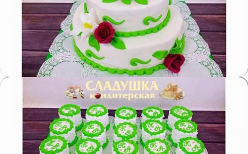 Свадебный торт на заказ кондитерская Сладушка, Тюмень