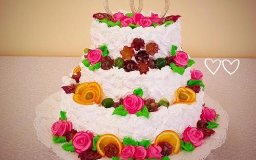 Свадебный торт на заказ кондитерская Сладушка, Тюмень