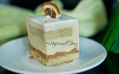 MyDessertStory, торты на заказ, Торт Мандарино. Мандарин и пралине