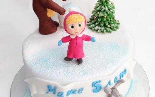 Торт Маша и медведь зимой, Торты на заказ от Галины, Симферополь