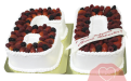 Торт с ягодами на юбилей на заказ, Кондитерская фабрика Любава