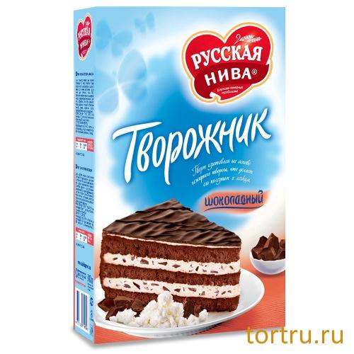 Торт "Творожник" с шоколадом, Русская Нива
