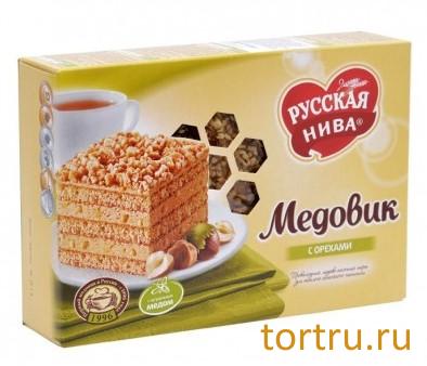 Торт "Медовик" с орехами, Русская Нива