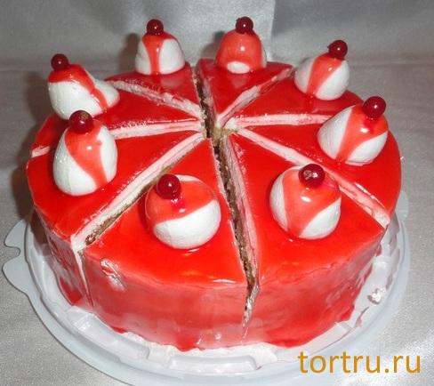 Торт "Клубничный", кофейня-кондитерская Эксклюзив, Орехово-Зуево