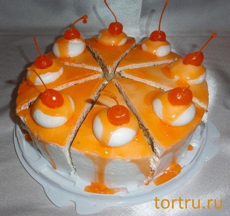 Торт "Апельсиновый", кофейня-кондитерская Эксклюзив, Орехово-Зуево