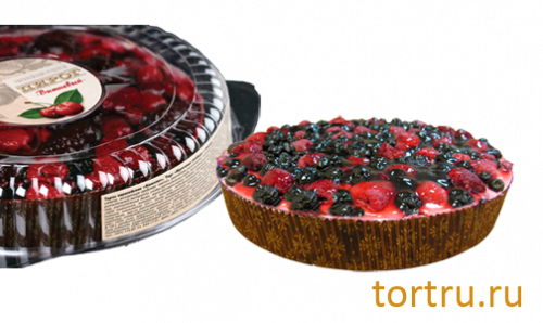 Пирог "Черничная мечта" чернично-малиновый, Хлебозавод №28, Зеленоград