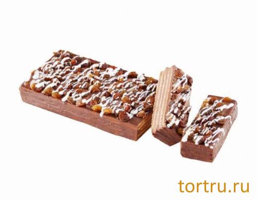 Торт вафельный "Шоколадный с изюмом", Хлебокомбинат № 1 Курганский Торт вафельный "Шоколадный с изюмом", Хлебокомбинат № 1 Курганский