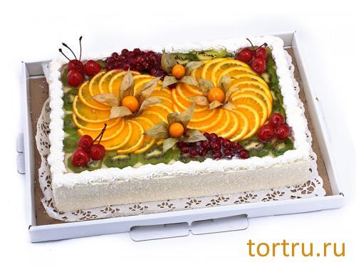 Торт "Фруктовое ассорти", Хлебокомбинат "Пеко", Москва