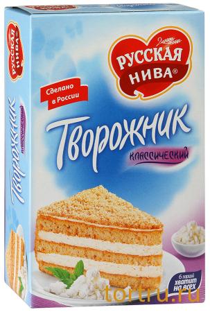 Торт "Творожник" классический, Русская Нива