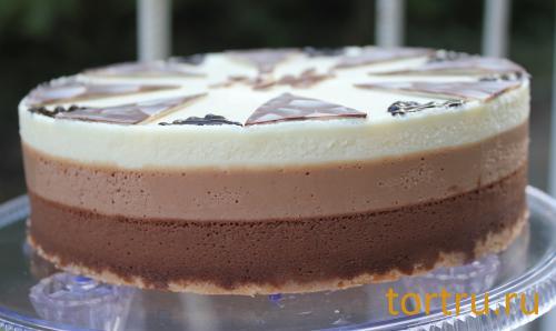 Торт "Три шоколада", Лайтком, кондитерская, Москва