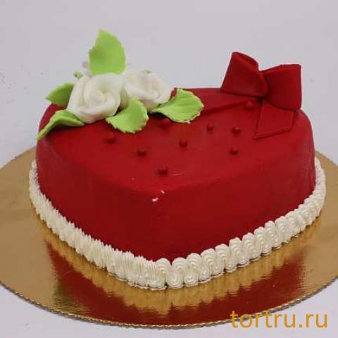 Торт "Марципан сердце", французская кондитерская Шантимэль, Москва