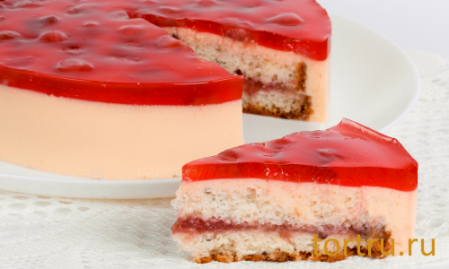 Торт "Клубника с йогуртом", Бабушкино печево, Новокузнецк Торт "Клубника с йогуртом", Бабушкино печево, Новокузнецк