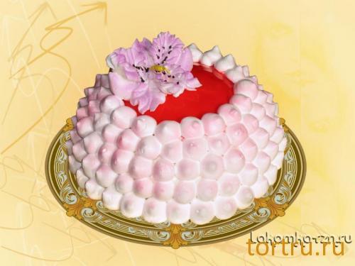 Торт "Французский бархат (ягодный)", кондитерский цех Лакомка, Рязань