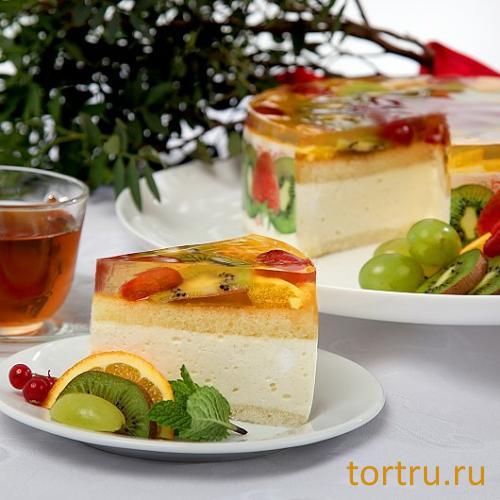 Торт "Фруктовое ассорти", комбинат Добрынинский, Москва