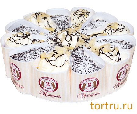 Торт "Мед и шоколад", кондитерское производство Метрополь, Санкт-Петербург