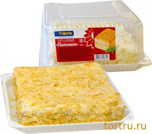 Торт "Наполеон с заварным кремом", Лента