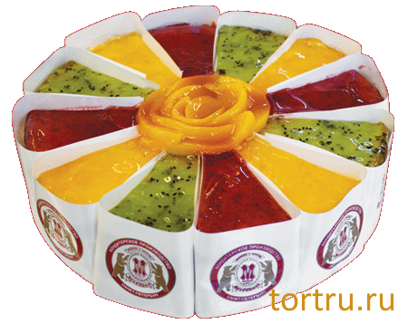 Торт "Фруктовые кусочки", кондитерское производство Метрополь, Санкт-Петербург