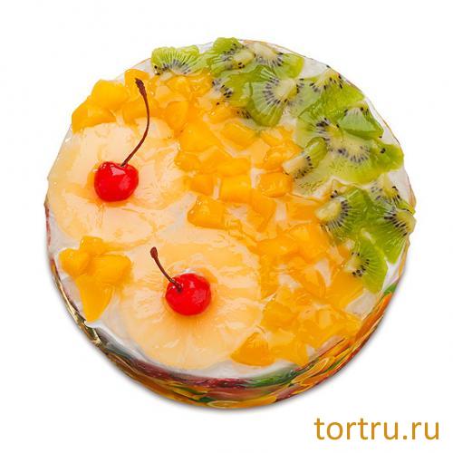 Торт "Фруктовый персик-ананас", фирма Татьяна, Воронеж