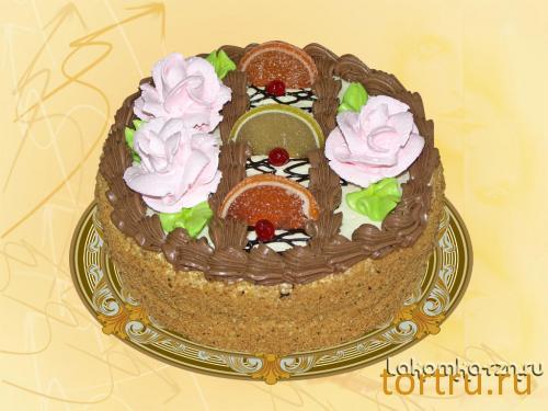 Торт "Бисквитно-кремовый", кондитерский цех Лакомка, Рязань