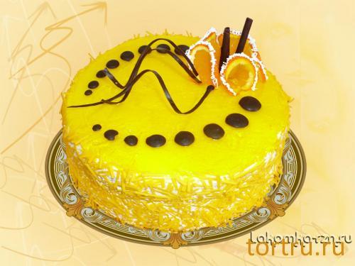 Торт "Цитрусовый", кондитерский цех Лакомка, Рязань