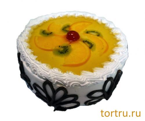 Торт "Йогуртовый с фруктами", ТВА, кондитерская фабрика, Москва