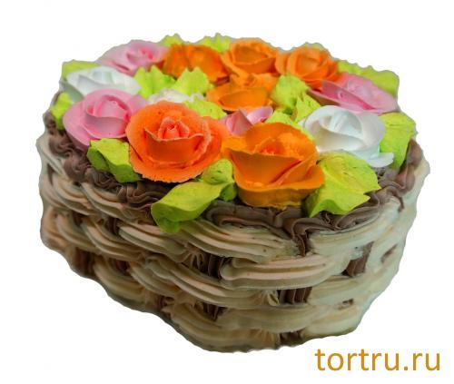Торт "Корзинка", ТВА, кондитерская фабрика, Москва