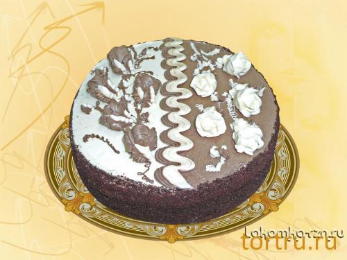 Торт "День и ночь", кондитерский цех Лакомка, Рязань