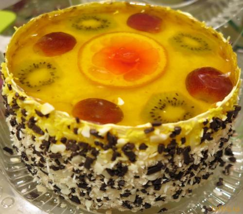 Торт "Творожный с фруктами", Мирамэль, Калуга, ИП Бураченко А.В.