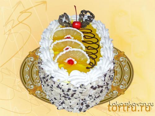 Торт "Ананас", кондитерский цех Лакомка, Рязань