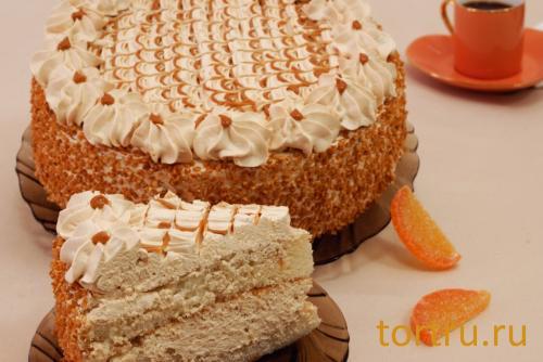 Торт "Крем-брюле", На блюдечке, Зеленоград