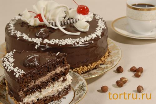Торт "Шоколадное танго", На блюдечке, Зеленоград